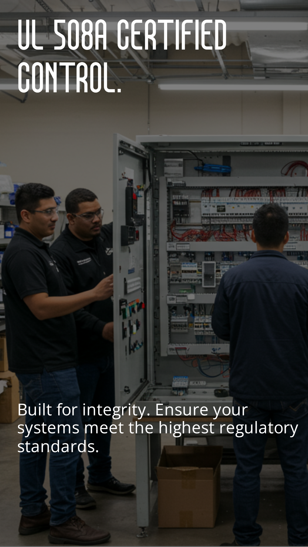 UL 508A panel fabrication and cabinet certification ensure that your industrial control panels are engineered, assembled, and labeled to meet rigorous safety and performance standards required across modern industrial and commercial facilities. Applied Gray Matter delivers fully documented, inspection‑ready UL 508A custom control panels and enclosures tailored to your exact application, environment, and regulatory requirements.​ UL 508A panel fabrication Applied Gray Matter designs and fabricates UL 508A certified industrial control panels that comply with UL’s Industrial Control Panel Shop Program and current NEC expectations for safe, code‑compliant installations. Every panel is built with UL‑listed or UL‑recognized components, correctly sized conductors, properly rated overcurrent protection, and verified short‑circuit current ratings (SCCR) clearly marked on the nameplate.​ UL 508A certified control panel fabrication shop capable of applying the UL mark directly to your industrial control panels.​ Industrial control panel manufacturers focused on panel documentation, including electrical schematics, layout drawings, SCCR calculations, and accurate panel labeling.​ Industrial control panel enclosure selection aligned with NEMA and IP ratings for dust, moisture, temperature, and corrosive or hazardous environments.​ Custom control panel design and engineering As custom control panel manufacturers, Applied Gray Matter provides end‑to‑end engineering support from concept through final certified build, integrating controls, power distribution, safety circuits, and communications hardware in a compact, serviceable footprint. The control panel custom designers work closely with your mechanical, electrical, and automation teams so that every custom control panel enclosure and cabinet interfaces cleanly with your field devices, PLCs, and upstream systems.​ Custom control panel manufacturer for new systems, retrofits, and upgrades, including UL508 custom control panel cabinet manufacturers capabilities for OEMs and integrators.​ Industrial control panel enclosure layout optimized for heat management, accessibility, clear wire routing, and future expandability.​ Control panel fabrication shop services that include design review, bill of materials verification, and standardization on proven, supportable components.​ UL 508A cabinet certification and compliance UL 508A cabinet certification verifies that your enclosed and open‑type industrial control panels meet UL’s construction, wiring, spacing, and marking requirements, streamlining approval by inspectors, AHJs, and insurance providers. Certified UL508A control panel manufacturers help reduce red‑tag risk, rework, and project delays by delivering control cabinets that are ready for installation and inspection on day one.​ UL508A control panel manufacturers are authorized to label enclosed and open industrial control panel assemblies, improving acceptance by regulatory authorities and customers.​ UL508A custom control panel enclosure designs that address temperature rise, ingress protection, grounding, bonding, and safe maintenance access.​ Support for US and Canadian approvals through adherence to UL 508A, NFPA 79, and related industrial electrical safety standards.​ Industry‑focused UL 508A custom control panels Applied Gray Matter builds industry‑specific UL508A custom control panels that support demanding applications where uptime, traceability, and safety are mission‑critical. From simple motor control centers to advanced PLC, HMI, and remote I/O architectures, each industrial control panel enclosure is tailored to your environment, loads, and control strategy.​ Aerospace UL508A Custom Control Panels for ground support equipment, test stands, environmental chambers, and production tooling.​ Agriculture UL508A Custom Control Panels for irrigation control, grain handling, climate control, and automated feeding systems.​ Automated Parking UL508A Custom Control Panels for lifts, shuttles, conveyorized parking platforms, and safety interlock systems.​ Automotive UL508A Custom Control Panels for assembly lines, robotic cells, paint systems, and end‑of‑line test equipment.​ Defense UL508A Custom Control Panels for secure facilities, test ranges, simulators, and mission‑critical infrastructure.​ Energy Production UL508A Custom Control Panels for power generation, microgrids, renewables, and backup systems.​ Environmental Monitoring UL508A Custom Control Panels for air, water, and process monitoring systems with data logging and remote access.​ Oil & Gas UL508A Custom Control Panels for pumps, compressors, separation systems, and hazardous‑location equipment interfaces.​ Waste Management UL508A Custom Control Panels for conveyors, shredders, compactors, and material recovery systems.​ Water and Sewer Management UL508A Custom Control Panels for lift stations, treatment plants, filtration, and distribution automation.​ Why partner with Applied Gray Matter Choosing a UL508A certified control panel fabrication shop gives you safer equipment, smoother inspections, and better lifecycle performance across all your facilities. Applied Gray Matter combines industry‑specific experience with rigorous UL 508A compliance to deliver industrial control panels and custom control panel enclosures that reduce risk, simplify maintenance, and support future expansion.​ Single source for industrial control panel manufacturers, custom control panel manufacturers, and UL508 custom control panel cabinet manufacturers services.​ Proven process for design, fabrication, testing, and documentation that aligns with UL 508A requirements and your internal standards.​ Long‑term support for modifications, expansions, and repeat builds so that your operations maintain consistent, certified control panel designs portfolio‑wide.​