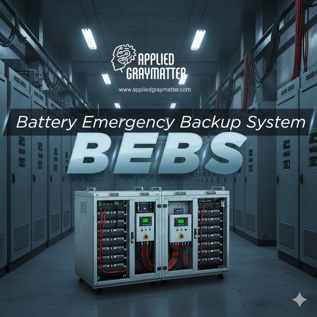 AppliedGrayMatter.com An OEM of Industrial and Commercial Battery Emergency Backup Systems Designer and ManufacturerBattery Emergency Backup Systems vs. Gas Generators for Industrial Applications: A Comparative Analysis of Performance, Economics, and Strategic Value