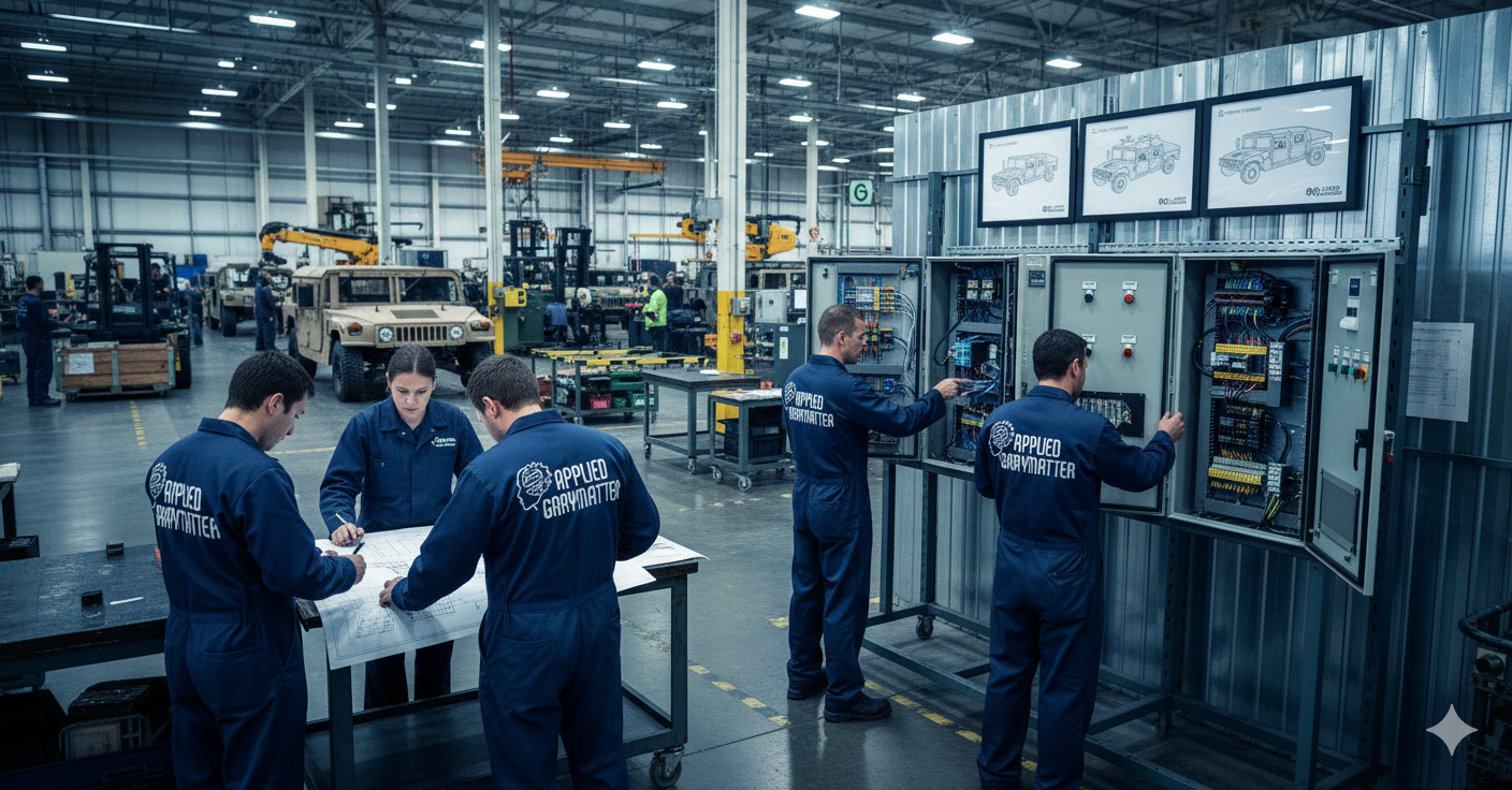 UL508A Custom Control Panel Manufacturer For The Defense Industry By AppliedGrayMatter.com