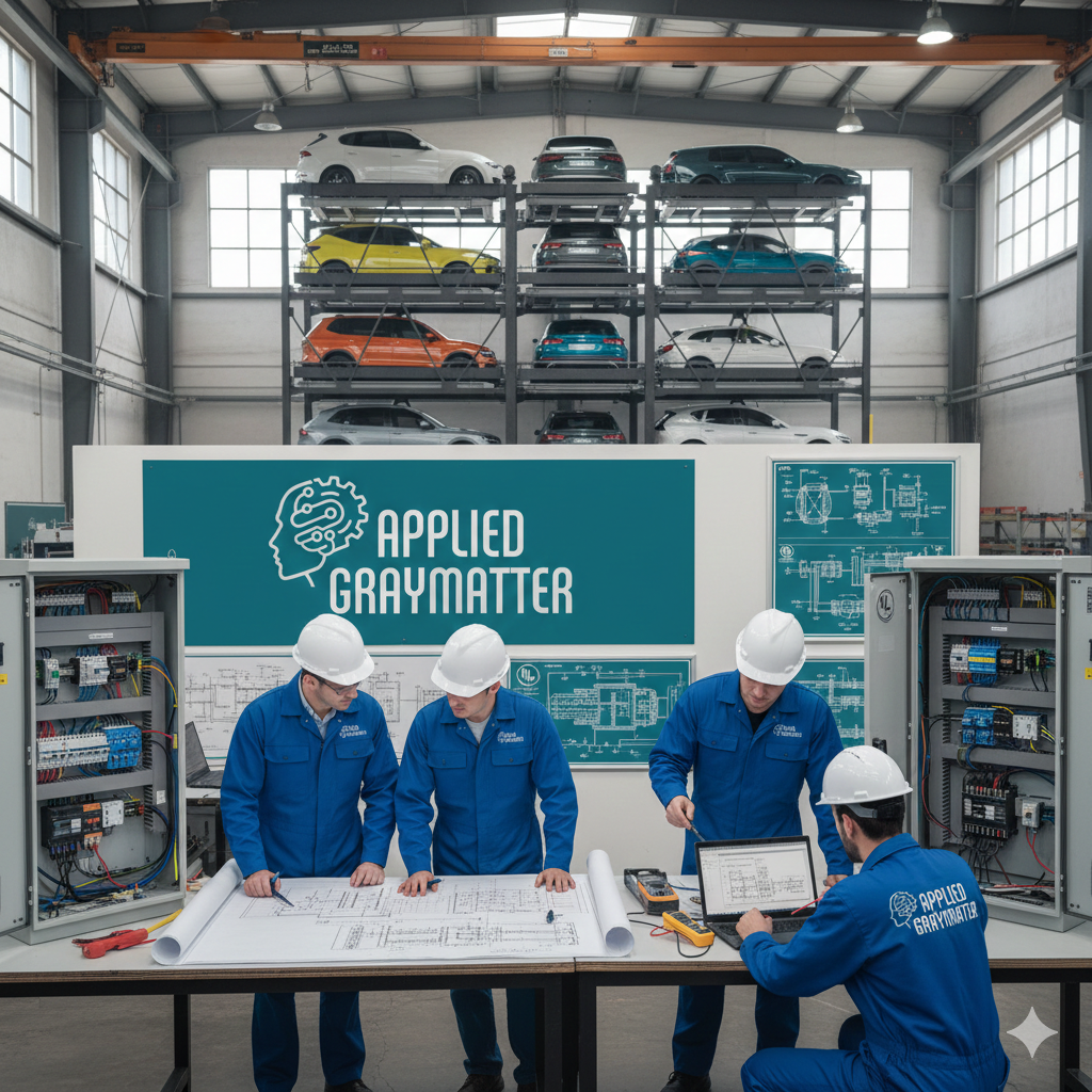 UL508A Custom Control Panel Manufacturer For The Automated Parking Industry By AppliedGrayMatter.com