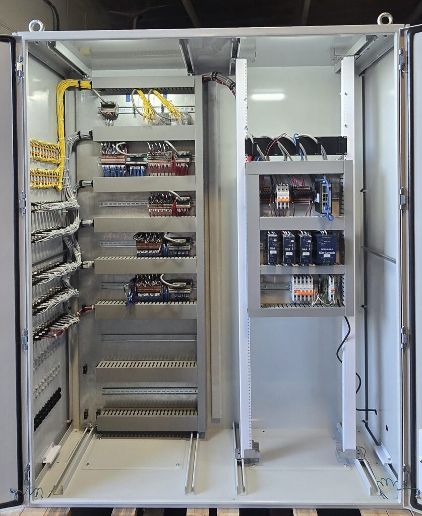 Aerospace UL508A Custom Control Panels Agriculture UL508A Custom Control Panels Automated Parking UL508A Custom Control Panels Automotive UL508A Custom Control Panels Defense UL508A Custom Control Panels Energy Production UL508A Custom Control Panels Environmental Monitoring UL508A Custom Control Panels Oil & Gas UL508A Custom Control Panels Waste Management UL508A Custom Control Panels Water and Sewer Management UL508A Custom Control Panels Industrial control panel manufacturers Custom control panel manufacturers Industrial control panel enclosure Custom control panel manufacturer Custom control panel enclosure UL508A Control panel manufacturers UL508 Custom control panel cabinet manufacturers UL508A certified control panel fabrication shop Control panel fabrication shop Control panel custom designers UL508A Control Panel Shop